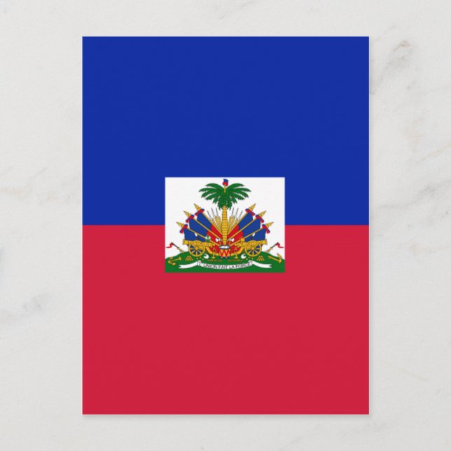 Cartão Postal Bandeira do Haiti (Frente)