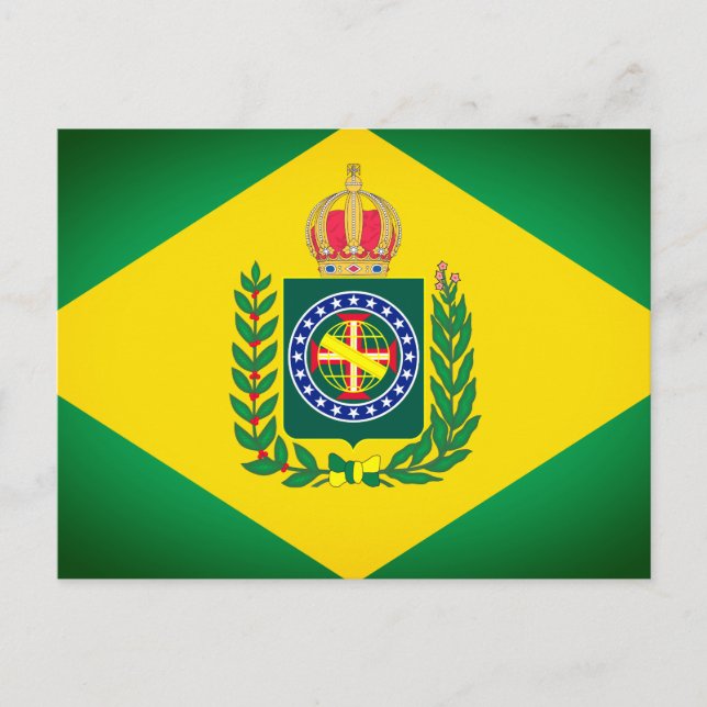 Cartão Postal Bandeira do Império do Brasil (Frente)