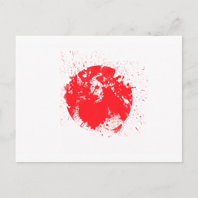 Cartão Postal Bandeira do Japão (Frente)
