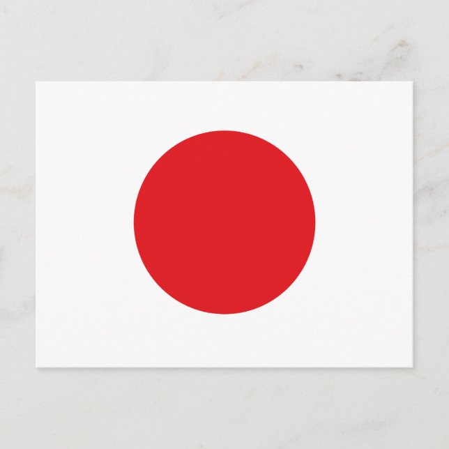 Cartão Postal Bandeira do Japão (Frente)