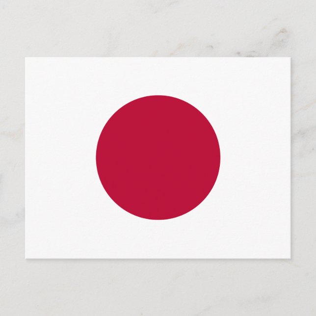 Cartão Postal Bandeira do Japão (Frente)