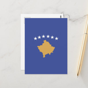 Cartão Postal Bandeira do Kosovo