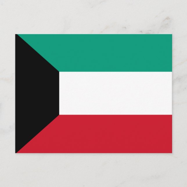 Cartão Postal Bandeira do Kuwait (Frente)