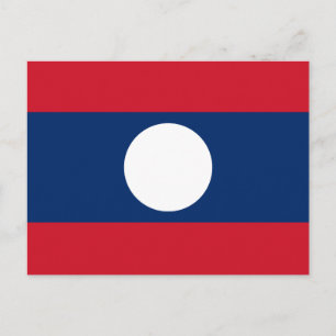 Cartão Postal Bandeira do Laos
