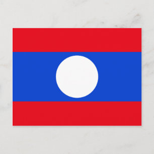 Cartão Postal Bandeira do Laos