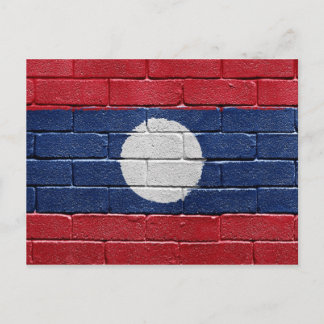 Cartão Postal Bandeira do Laos