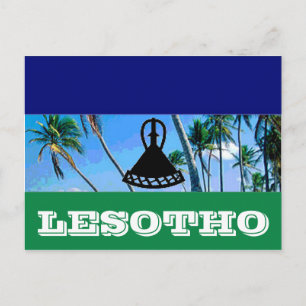 Cartão Postal Bandeira do Lesoto