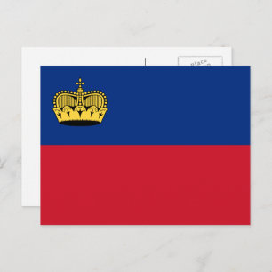 Cartão Postal Bandeira do Liechtenstein, Bandeira do Liechtenste