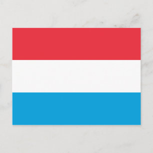 Cartão Postal Bandeira do Luxemburgo
