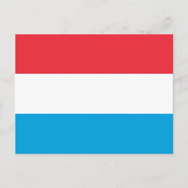 Cartão Postal Bandeira do Luxemburgo (Frente)