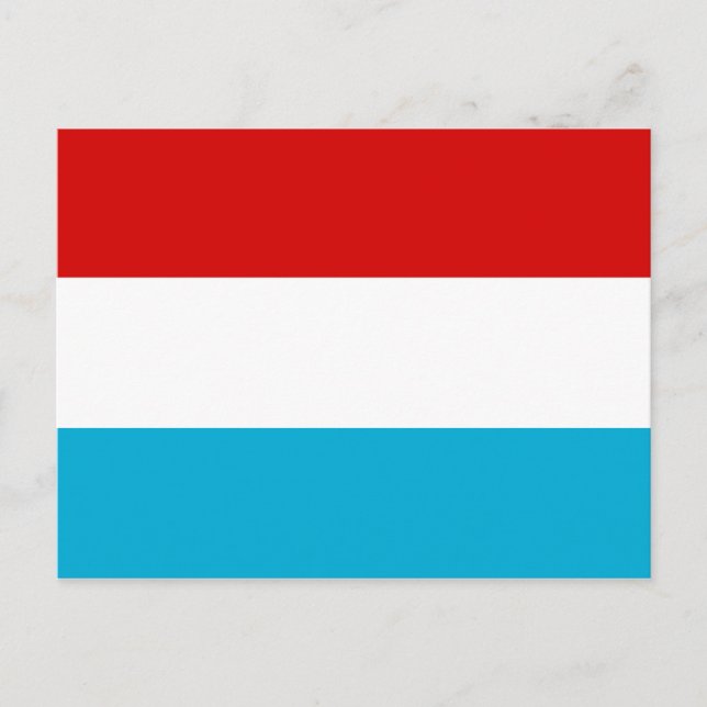 Cartão Postal Bandeira do Luxemburgo (Frente)
