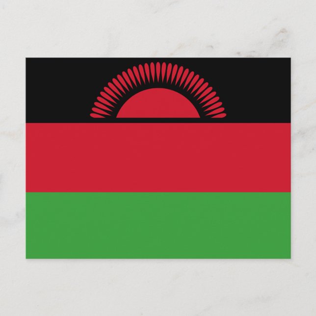 Cartão Postal Bandeira do Malawi (Frente)