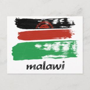 Cartão Postal Bandeira do Malawi design