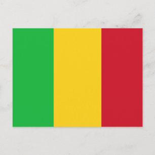Cartão Postal Bandeira do Mali