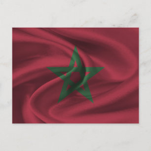 Cartão Postal Bandeira do Marrocos