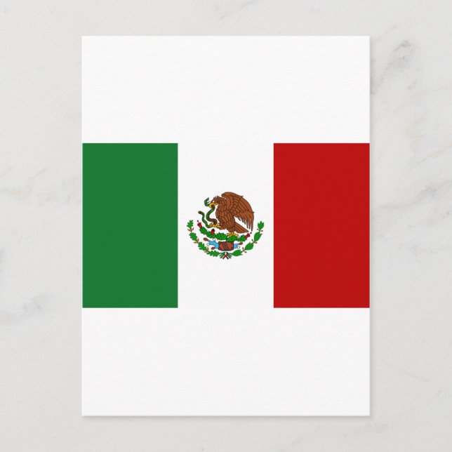 Cartão Postal Bandeira do México (Frente)