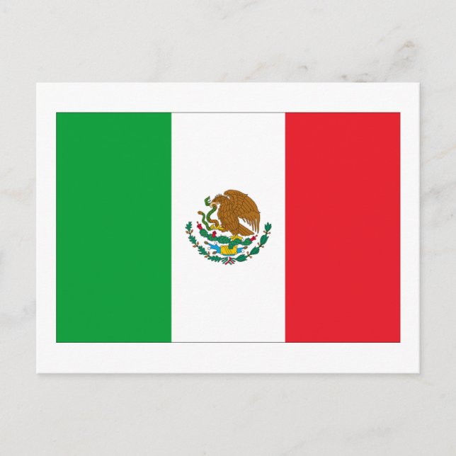 Cartão Postal Bandeira do México (Frente)