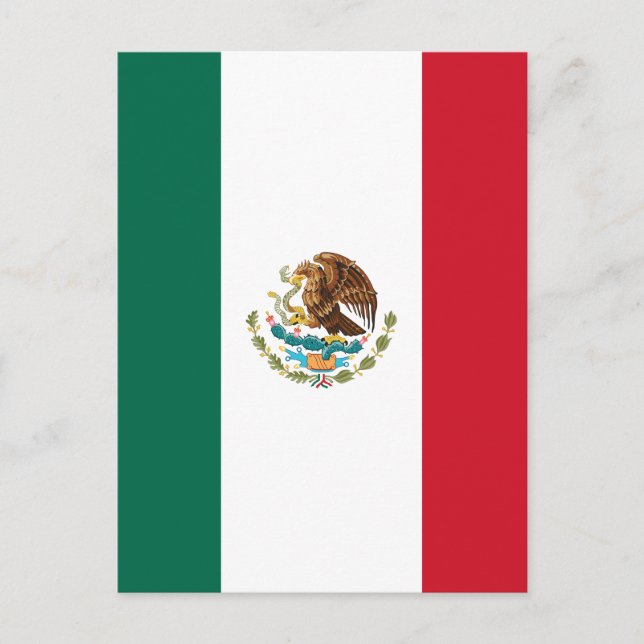 Cartão Postal Bandeira do México (Frente)