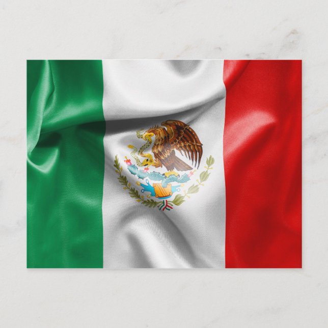 Cartão Postal Bandeira do México (Frente)