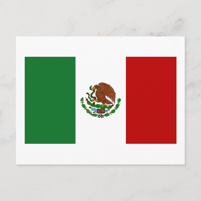 Cartão Postal Bandeira do México (Frente)
