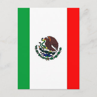 CARTÃO POSTAL BANDEIRA DO MÉXICO - BANDEIRA MEXICANA NACIONAL