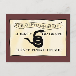 Cartão Postal Bandeira do Minuteper Culpeper