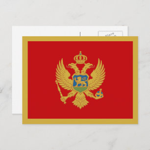 Cartão Postal Bandeira do Montenegro, Bandeira do Montenegro