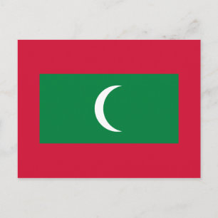 Cartão Postal Bandeira do Mundo Nacional das Maldivas