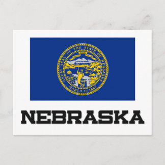 Cartão Postal Bandeira do Nebraska