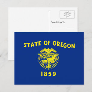 Cartão Postal Bandeira do Orégão, Bandeira do Oregon