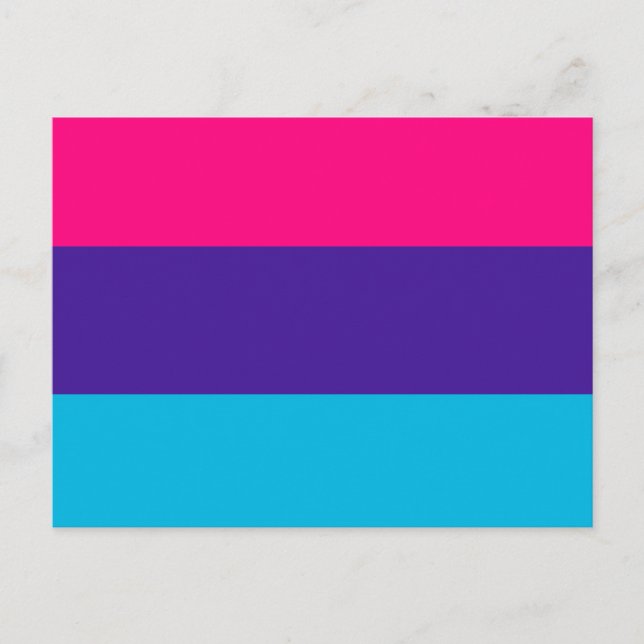 Cartão Postal Bandeira do Orgulho Andrógino (Frente)