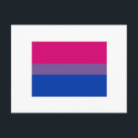 Cartão Postal Bandeira do Orgulho Bissexual<br><div class="desc">Se a vida fosse uma camiseta,  seria totalmente Gay! Procure mais de 1.000 Designs de Orgulho,  Cultura,  Igualdade,  Slang e Humor. O Gay mais exclusivo,  Bi lésbica,  Trans,  Queer e Roupa intersexual na web. Tudo de GAY a Z em http://www.GlbtShirts.com ENCONTRE-NOS EM: A WEB: http://www.GlbtShirts.com FACEBOOK: http://www.facebook.com/glbtshirts TWITTER: http://www.twitter.com/glbtshirts</div>