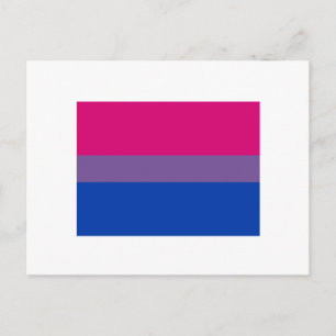Cartão Postal Bandeira do Orgulho Bissexual
