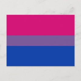 Cartão Postal Bandeira do Orgulho Bissexual