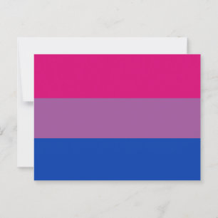 Cartão Postal Bandeira do Orgulho Bissexual