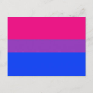 Cartão Postal Bandeira do Orgulho Bissexual