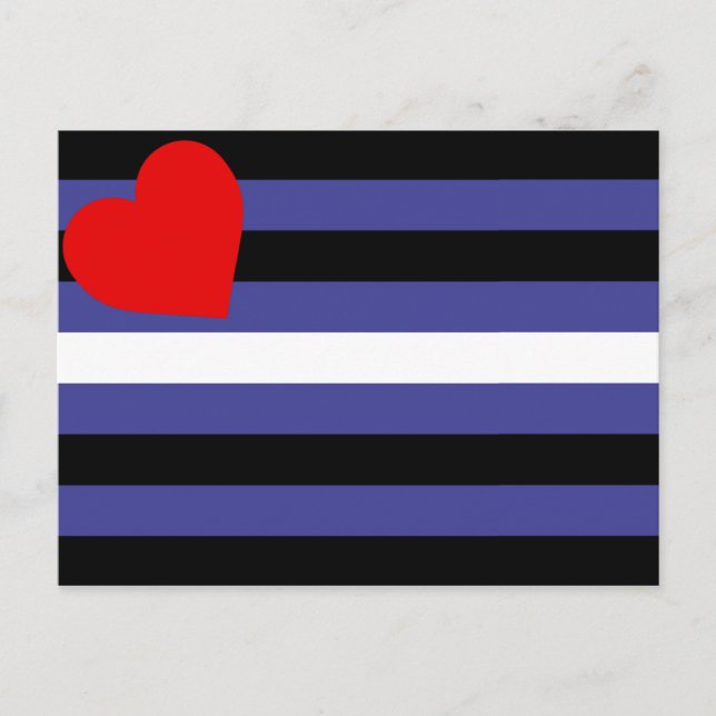 Cartão Postal Bandeira do Orgulho de Couro (Frente)