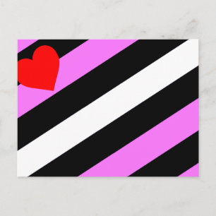 Cartão Postal Bandeira do Orgulho de Rapariga de Couro