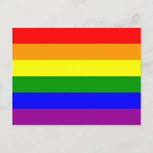 Cartão Postal Bandeira do Orgulho Gay