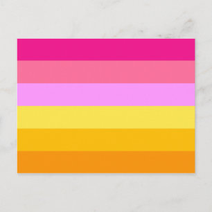 Cartão Postal Bandeira do Orgulho Lésbico (Dawn)