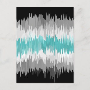 Cartão Postal Bandeira do Orgulho Libramasculino Boho Funky Abst