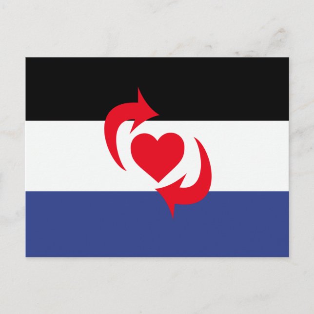 Cartão Postal Bandeira do Orgulho Switch (Frente)
