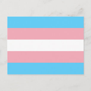Cartão Postal Bandeira do Orgulho Transgênero - Arco-íris LGBT
