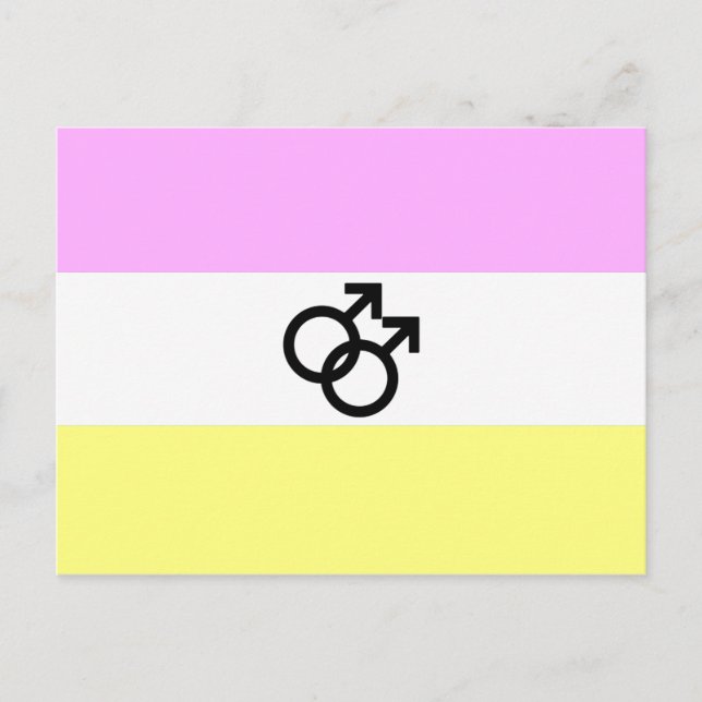 Cartão Postal Bandeira do Orgulho Twink (Frente)