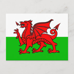 Cartão Postal Bandeira do País de Gales