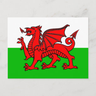 Cartão Postal Bandeira do País de Gales