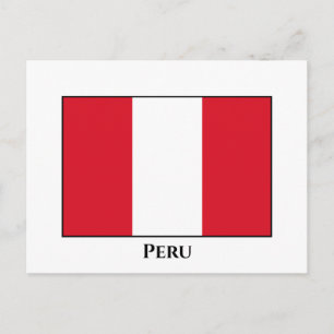 Cartão Postal Bandeira do Peru (Peru)