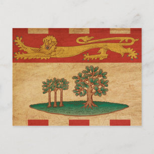 Cartão Postal bandeira do Príncipe Edward
