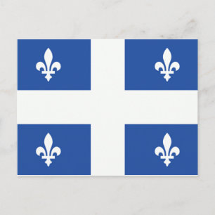 Cartão Postal Bandeira do Quebec