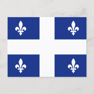 Cartão Postal Bandeira do Quebec